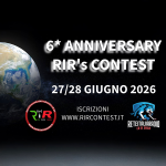 6* RIR's ANNIVERSARY CONTEST (RISERVATO AI SOLI UTENTI RIR/OPEN EXCLUSIVELY RIR USERS)